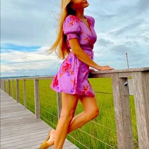 NWT urban outfitters UO Anna Wrap Mini Dress Small